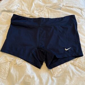 Nike Women's Dark Blue Sports Shorts